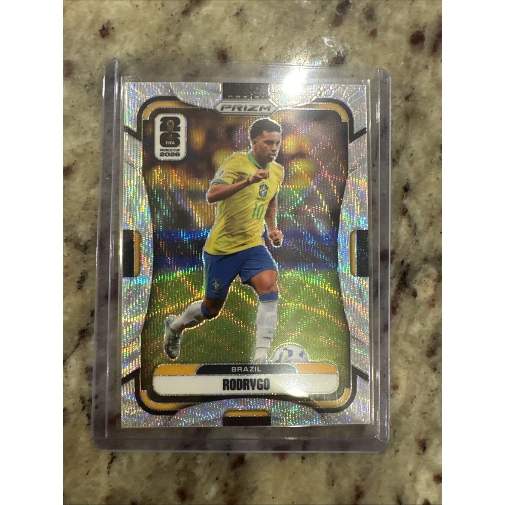 2026 Panini Prizm FIFA World Cup Rodrygo Silver Wave Prizm Brazil
